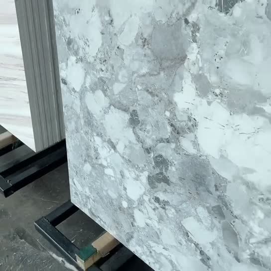 Solid Surface White Sintered Stone, Large Slabs