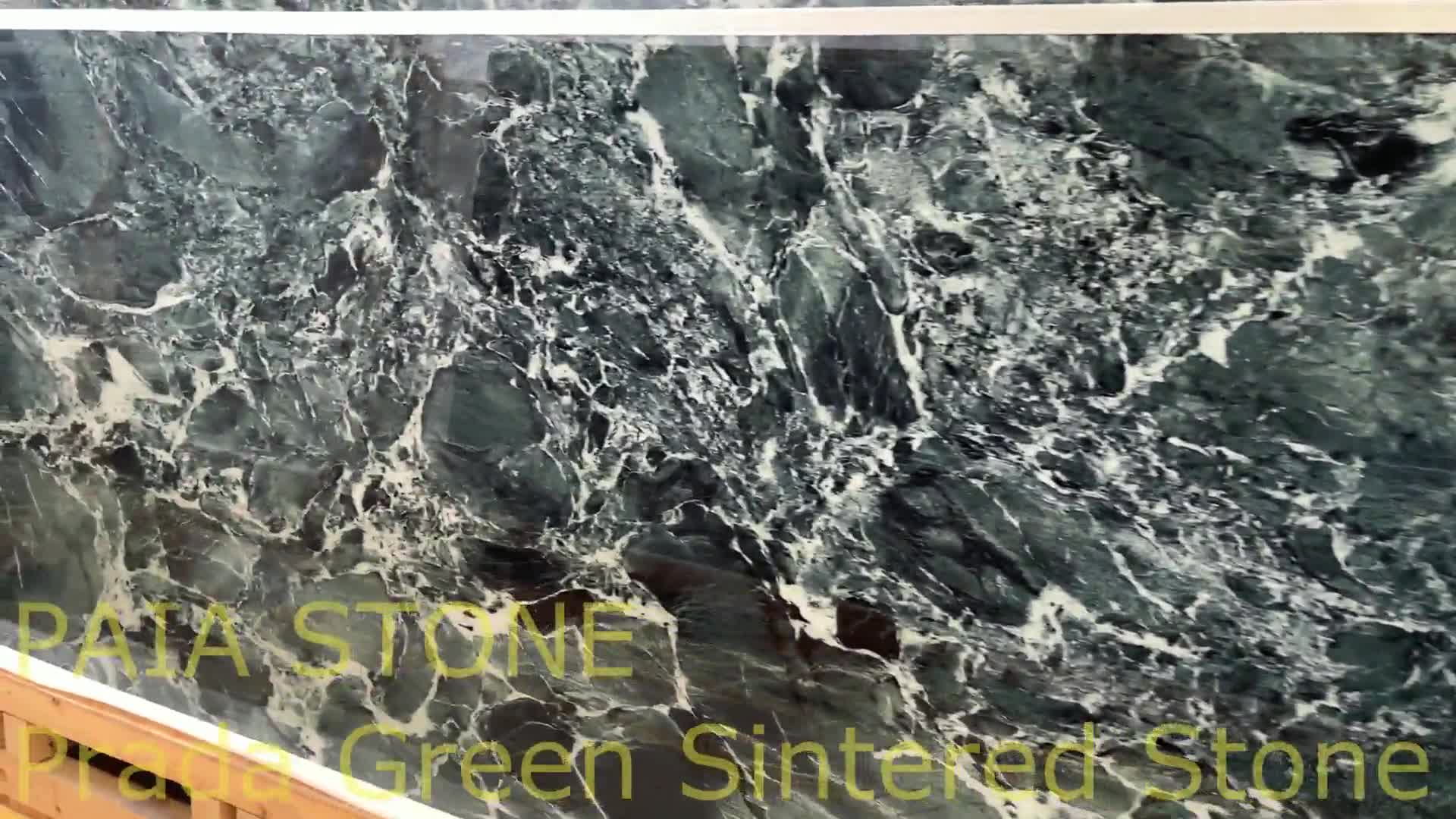 Wholesale New Design Prada Green Sintered Stone Walling Tile