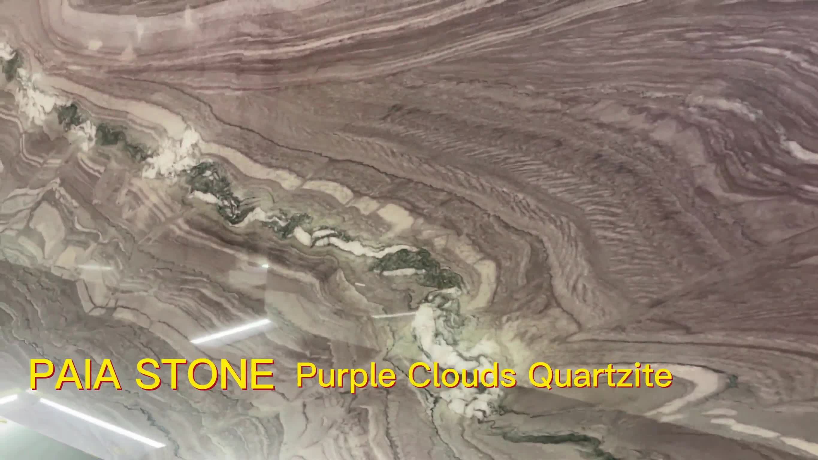 Aquarella Quartzite Slabs Purple Stone Tile For Wall & Floor