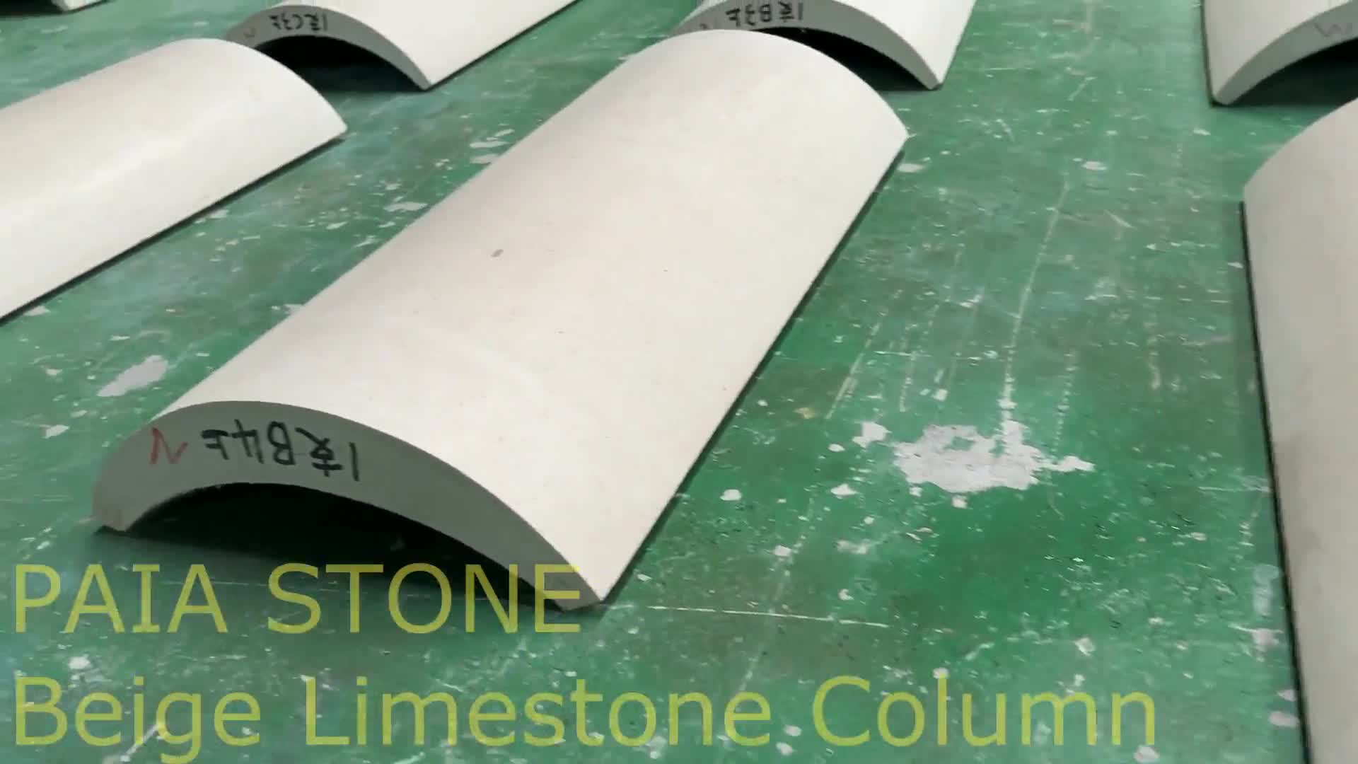 Customized Size Beige Limestone Column Panels