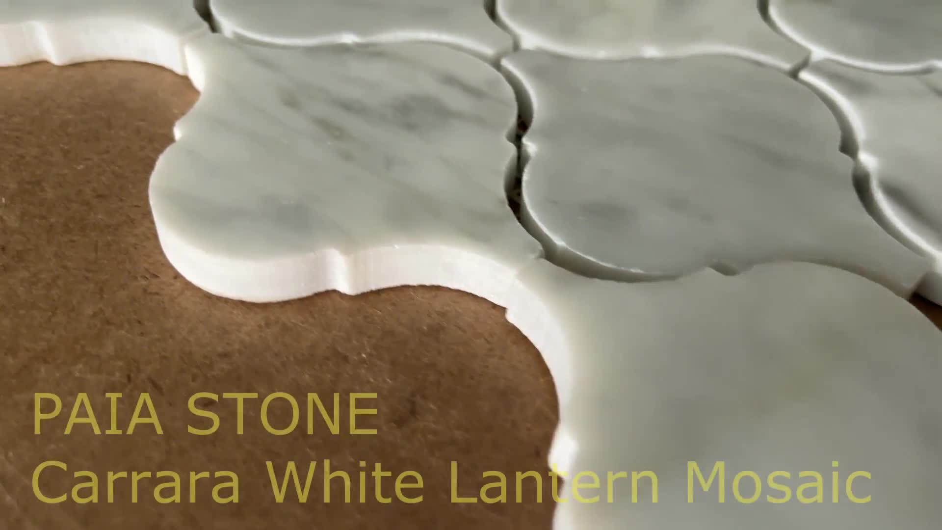 Good Design Carrara White Lantern Mosaic Tiles Back Splash