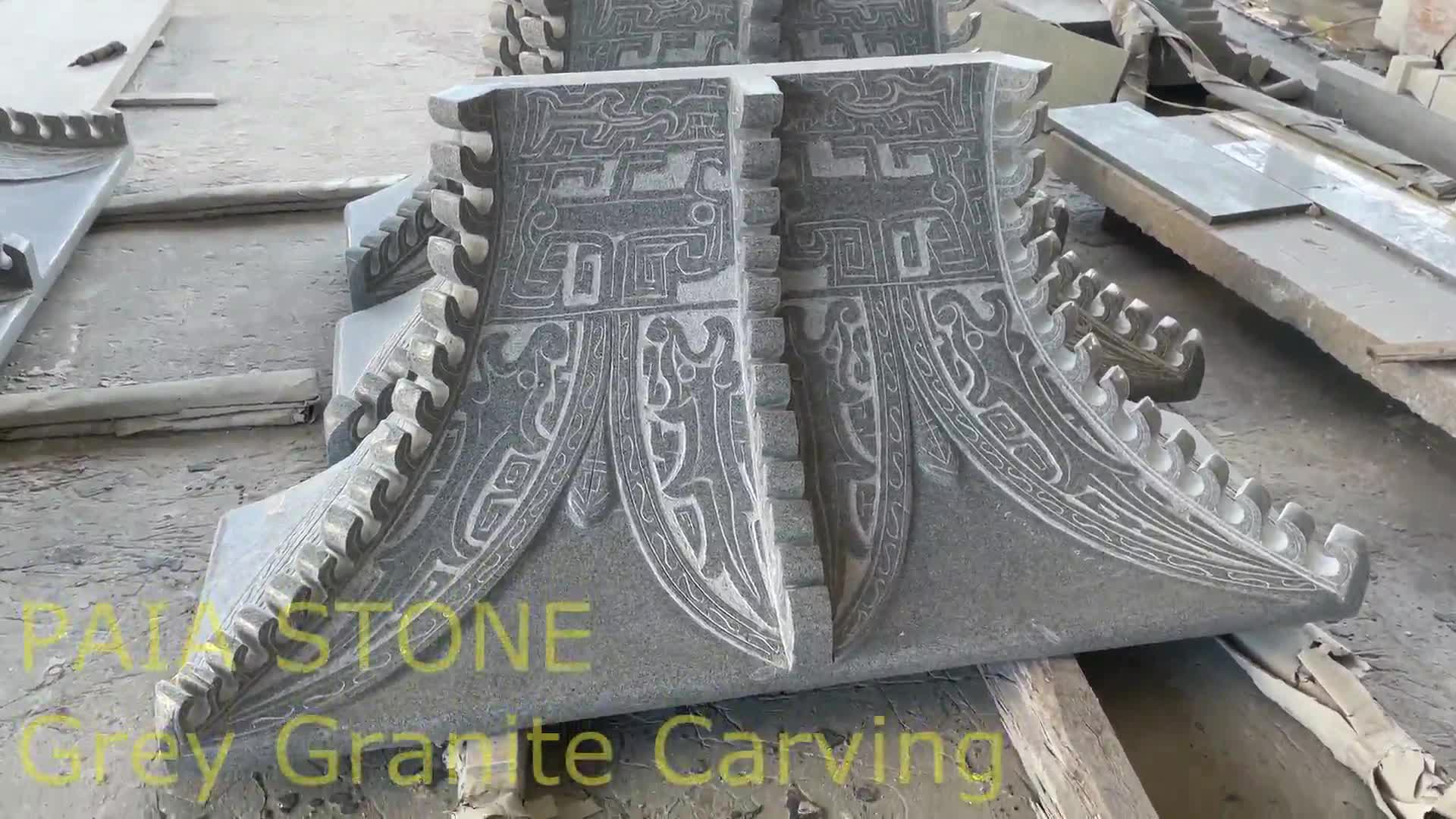 Good Quality Custom Grey Granite Hand Carved For Home Decor