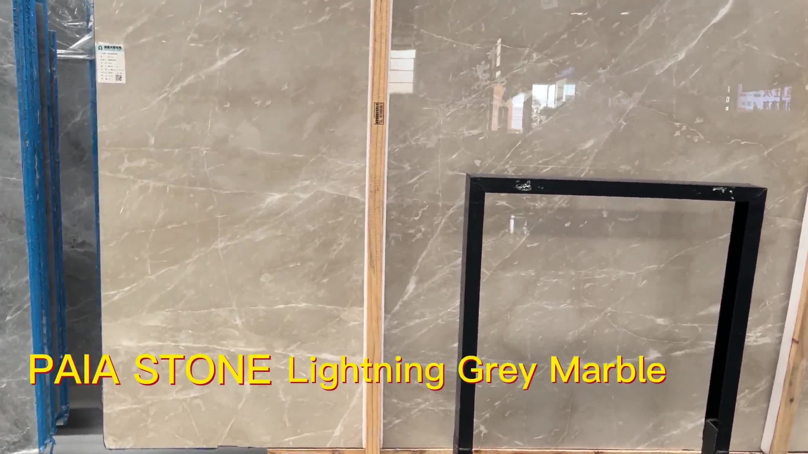 High End Shandian Grey Lightning Grey Marble Floor Wall Tile