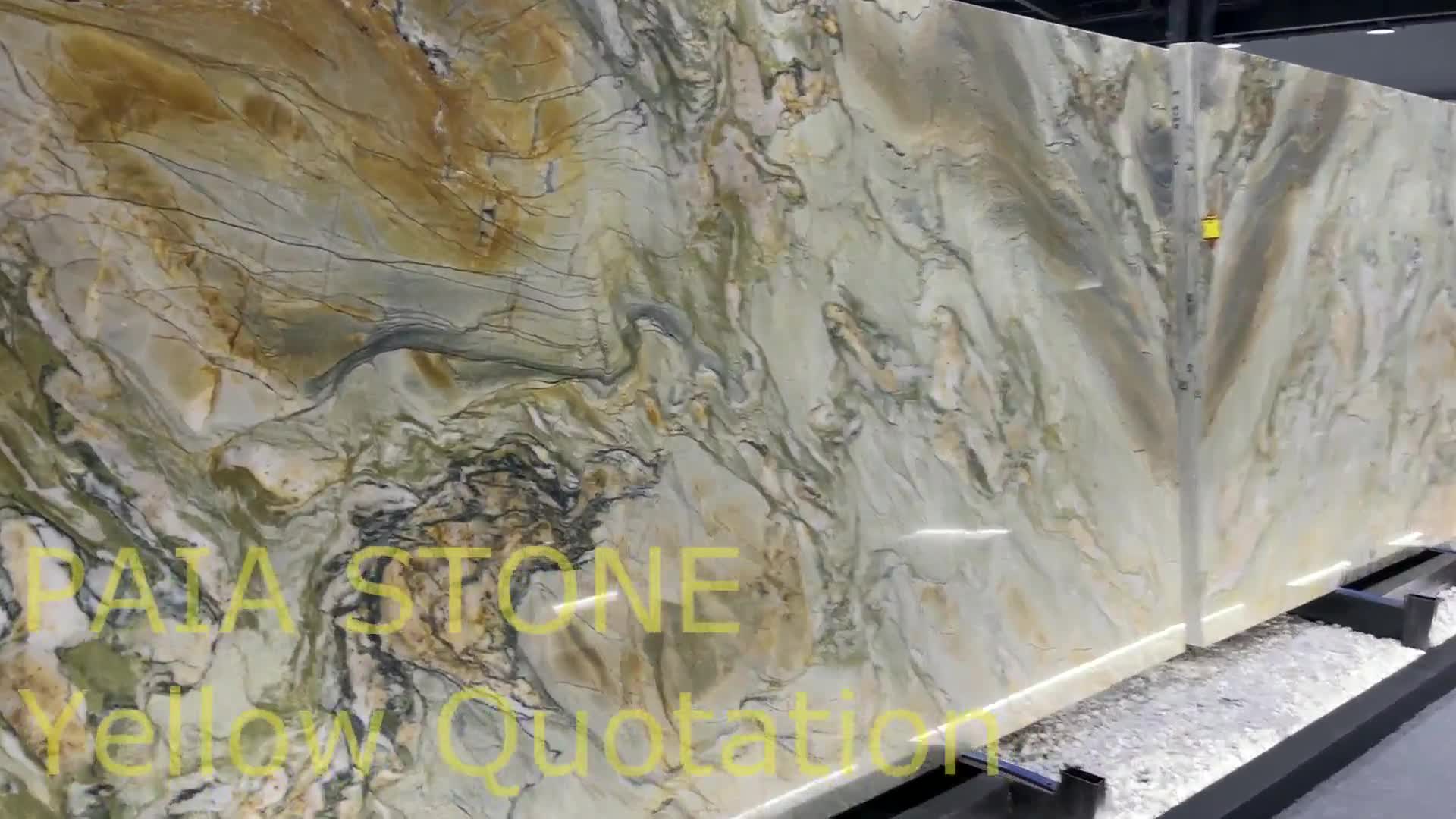 Hight Quality Luxury Wild Dream Quartzite Slab For Wall Tile