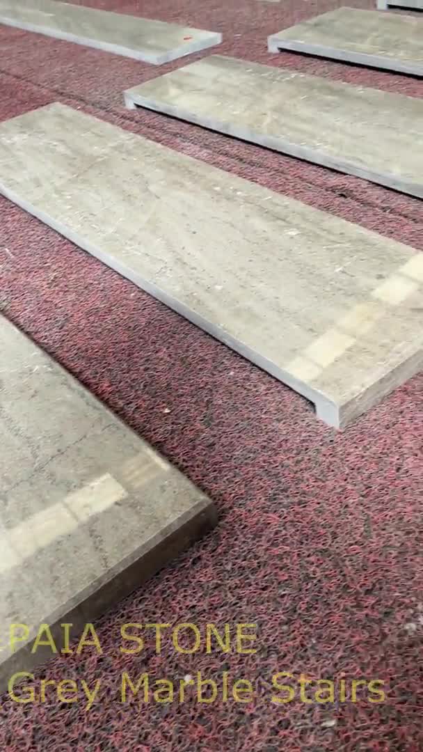 Hot Sales Factory Prices Grey Marble Stairs For Home Design