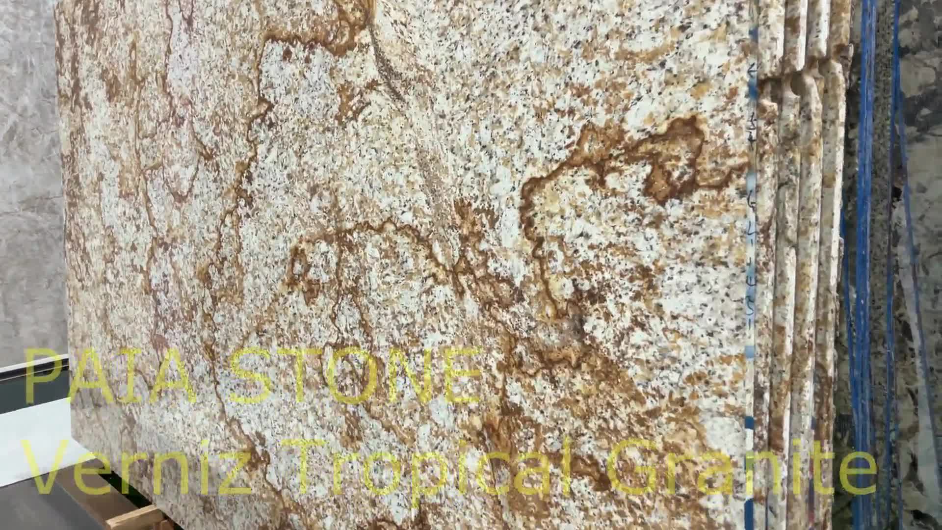 Imported Verniz Tropical Granite Slab For Exterior Walling