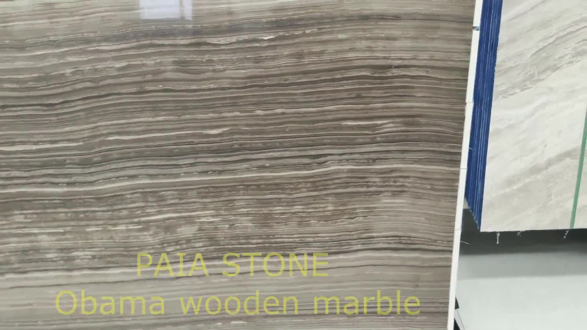 Luxury Best Quality Obama Wood Marble Slabs For Wall Decor