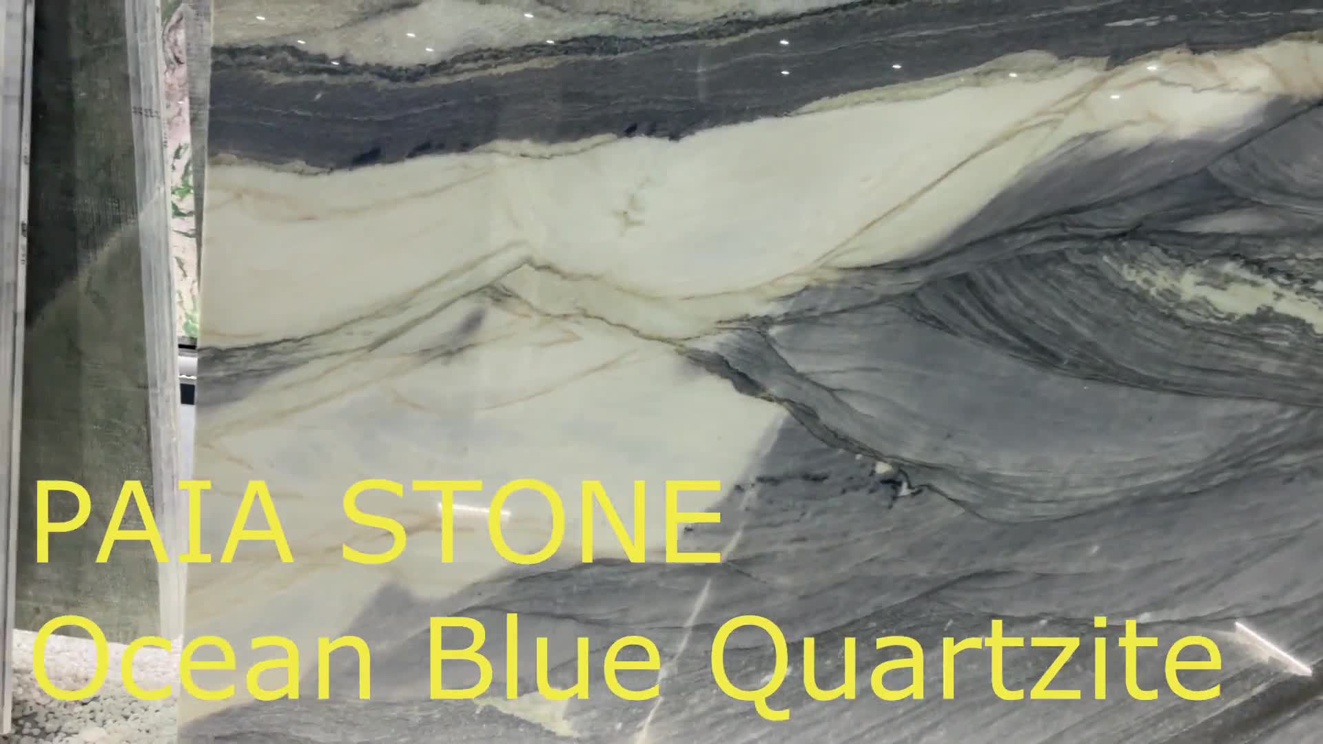 Luxury Bethany Blue Quartzite Slab For Background Wall Decor