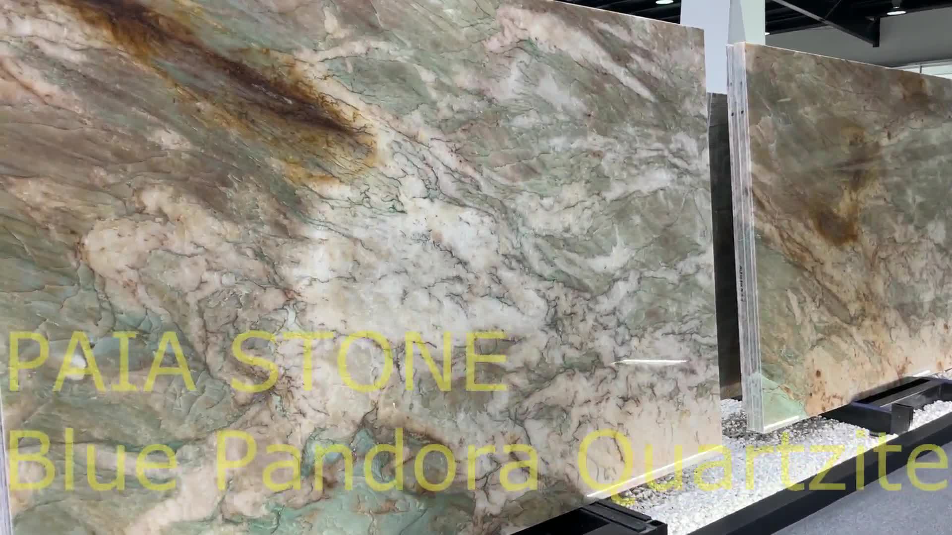 Luxury Cristallo Alexandrita Quartzite Slab For Hotel Wall