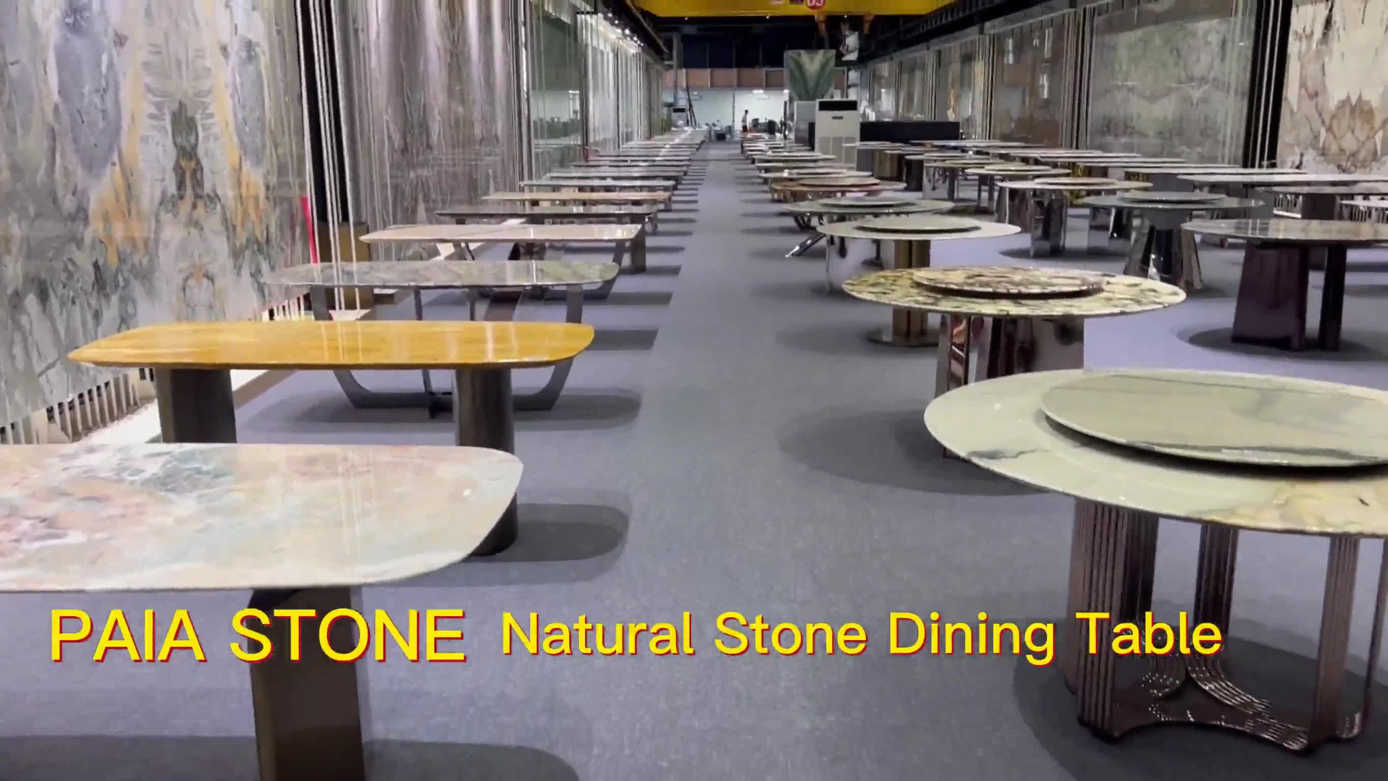 Natural Quartzite Aquarella Quartzite Dining Table Set