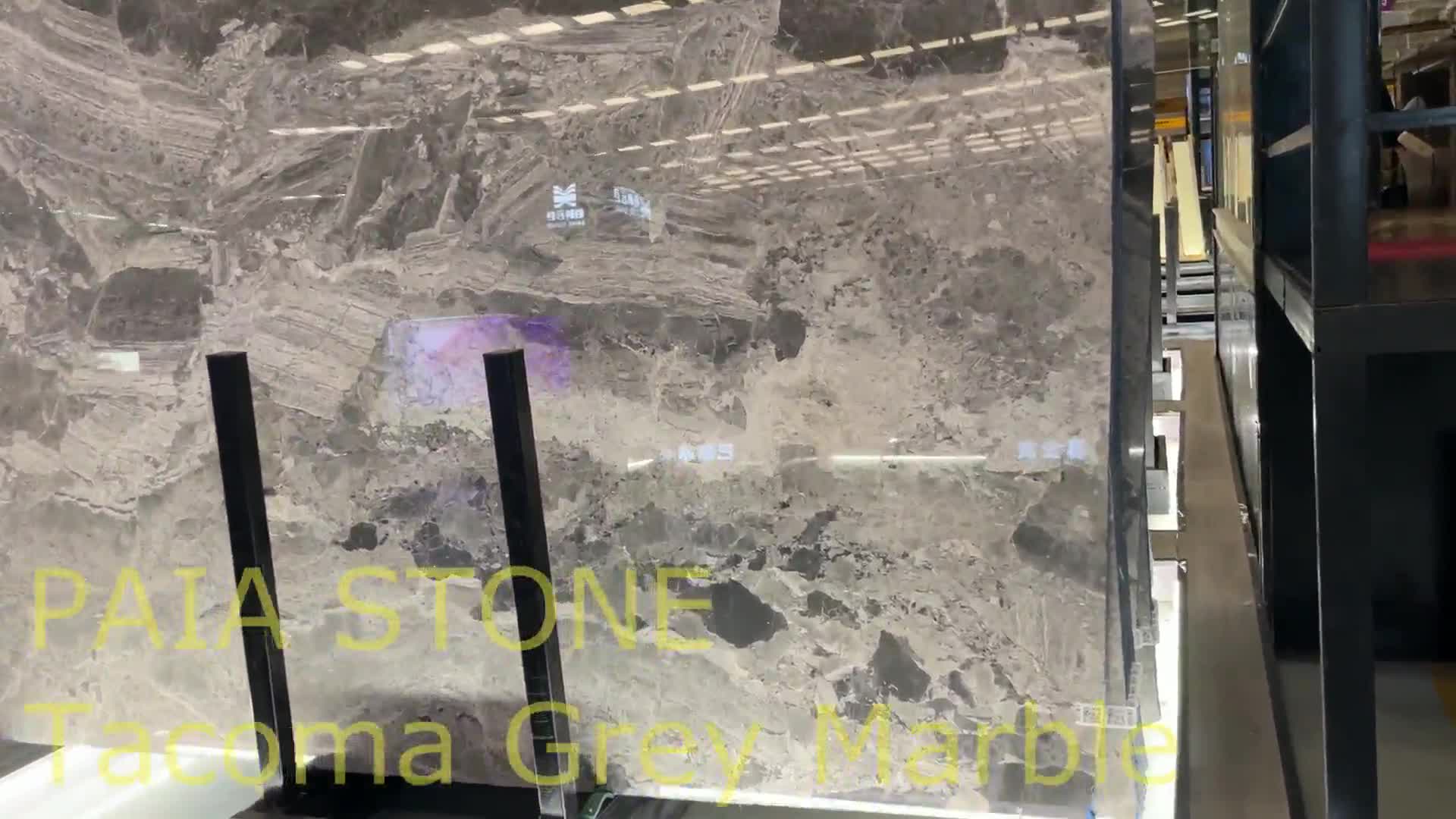 Polished Tacoma Grey Marble Tiles For Home Floor And Wall