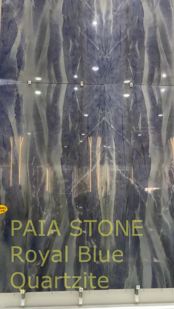Top Quality Elegant Royal Blue Quartzite Slabs For Home Wall