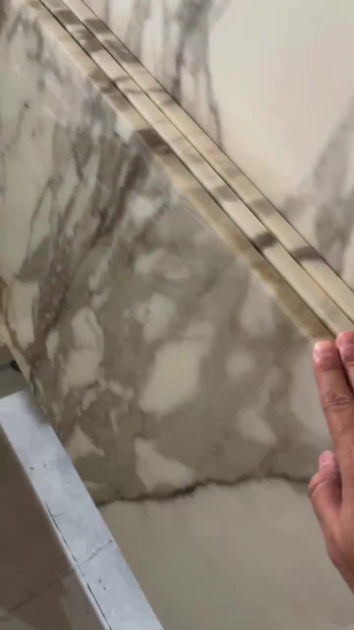 Prefab Marble Calacatta Gold Kitchen Countertops