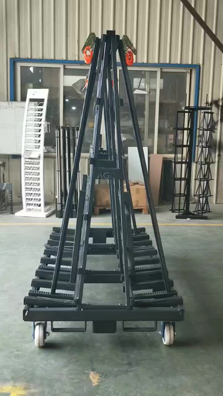Wheeled A-Frame Slab Transport Storage Display Racks