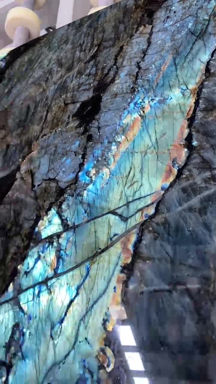 Lemurian Blue Granite Slab, Labradorite Blue Tiles