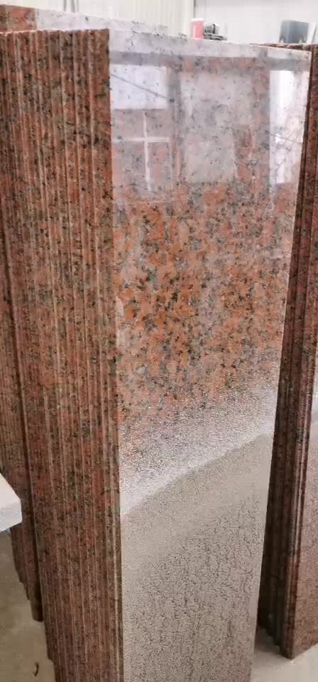 China Red Granite Stairs Design