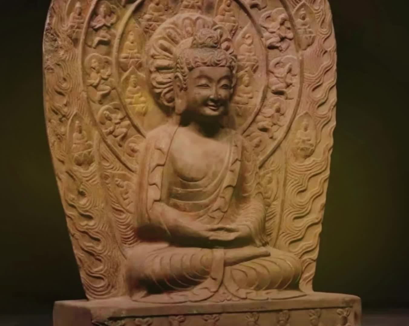 Natural Small Buddha Garden Statue Large Stone Buddha Statue