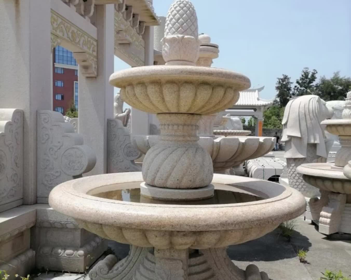 Natural Stone Water Fountain Stone Fountain Garden Fountain