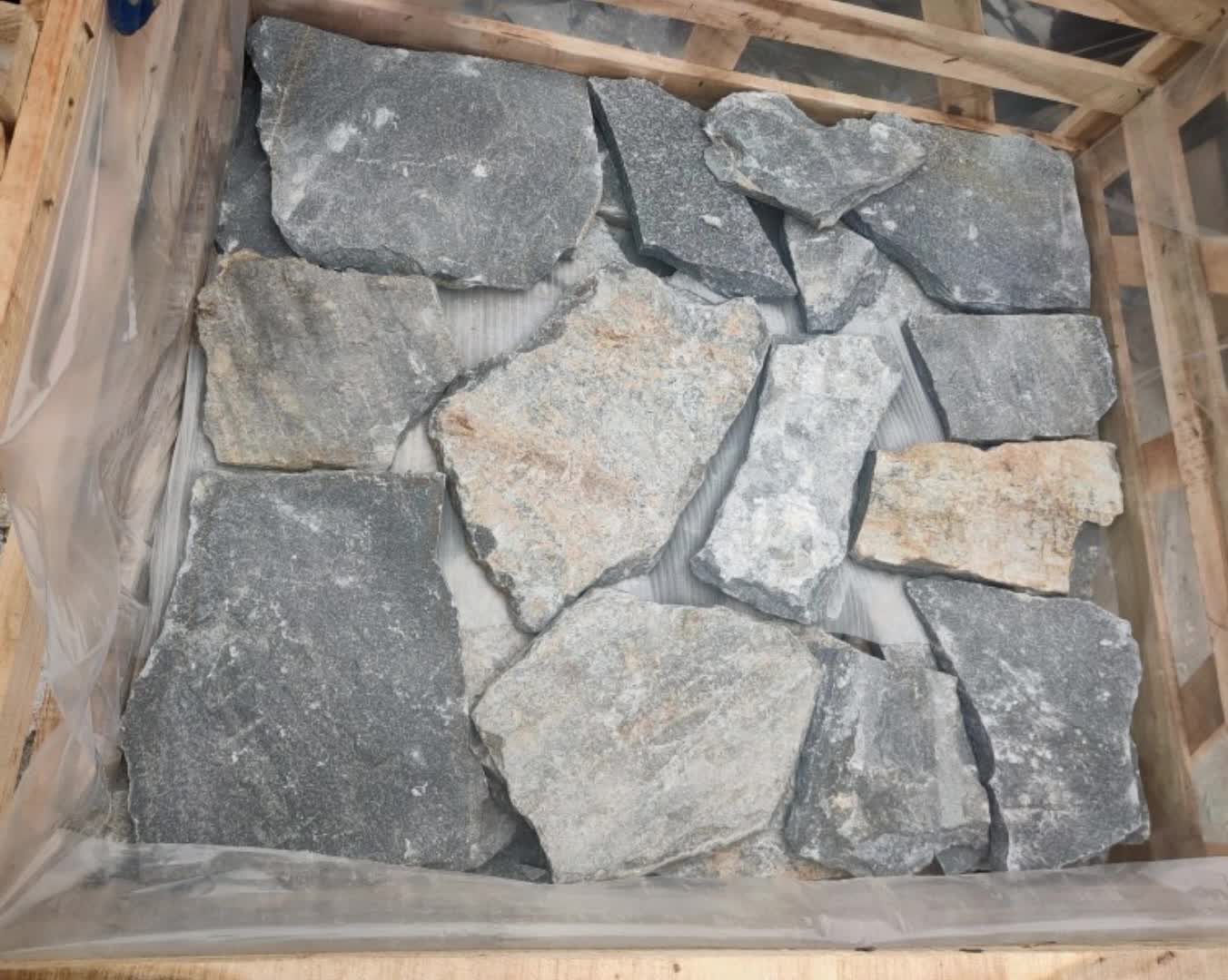 Natural Wall Cladding Slate Ashlar Stone Veneer