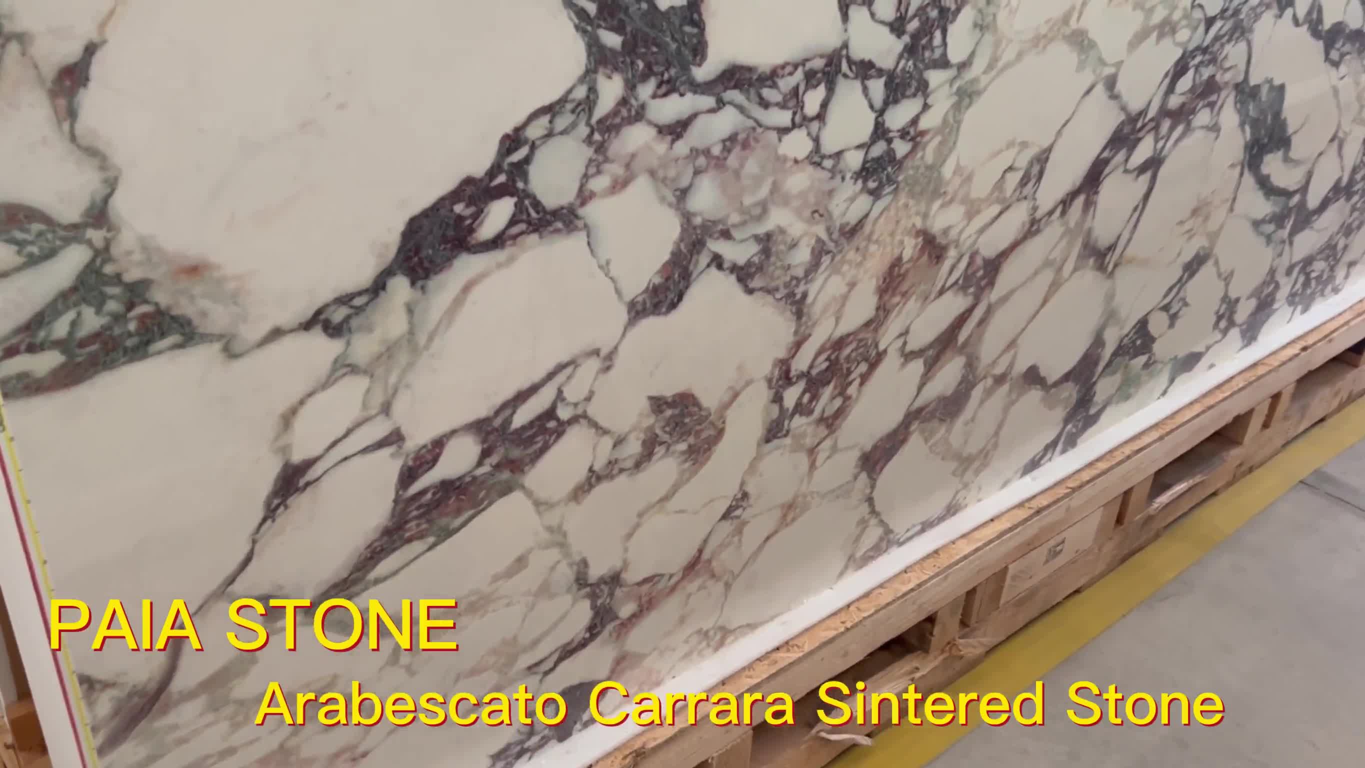 Arabescato Carrara Sintered Stone Slabs For Wall Floor Tiles