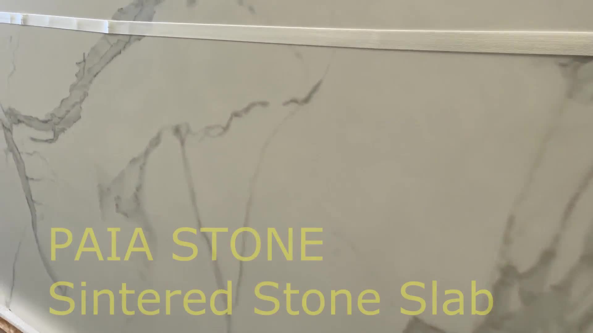 Calacatta White Sintered Stone Slab For Interior Wall Decor