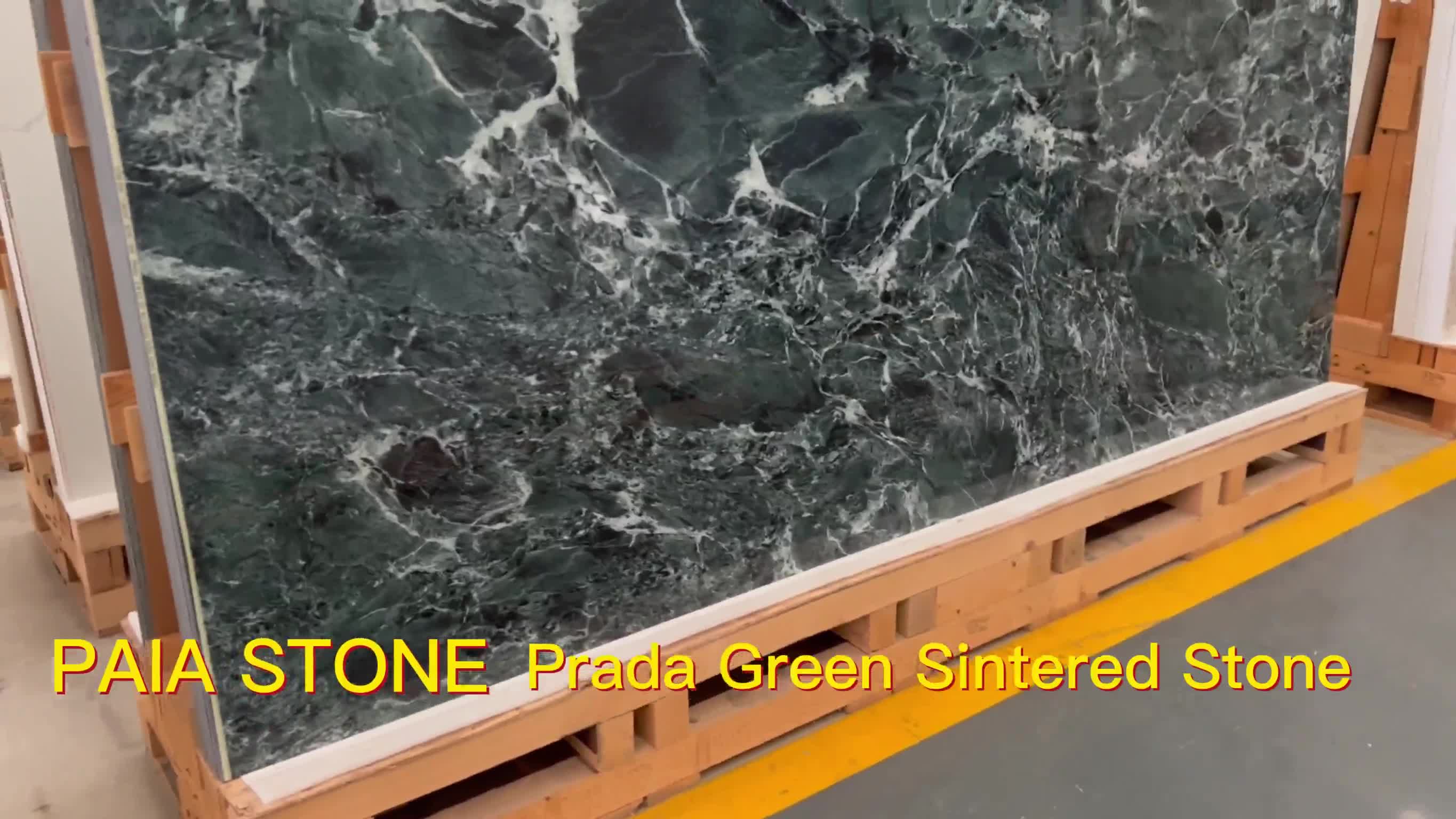 Prada Green Marble Look Sintered Stone Tiles Home Wall Decor
