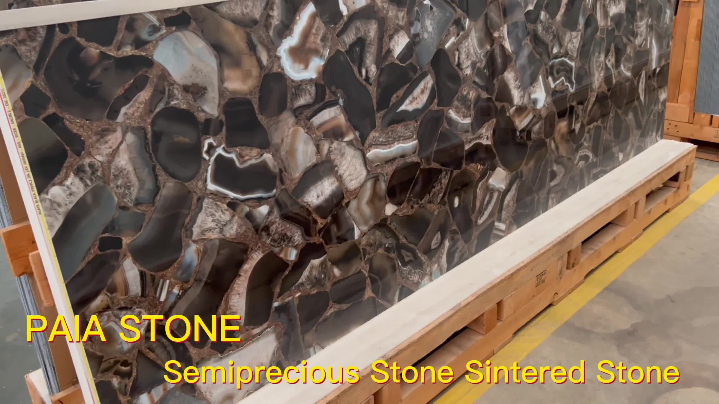 Semiprecious Stone Looks Sintered Stone Wall Slabs Flooring Tiles