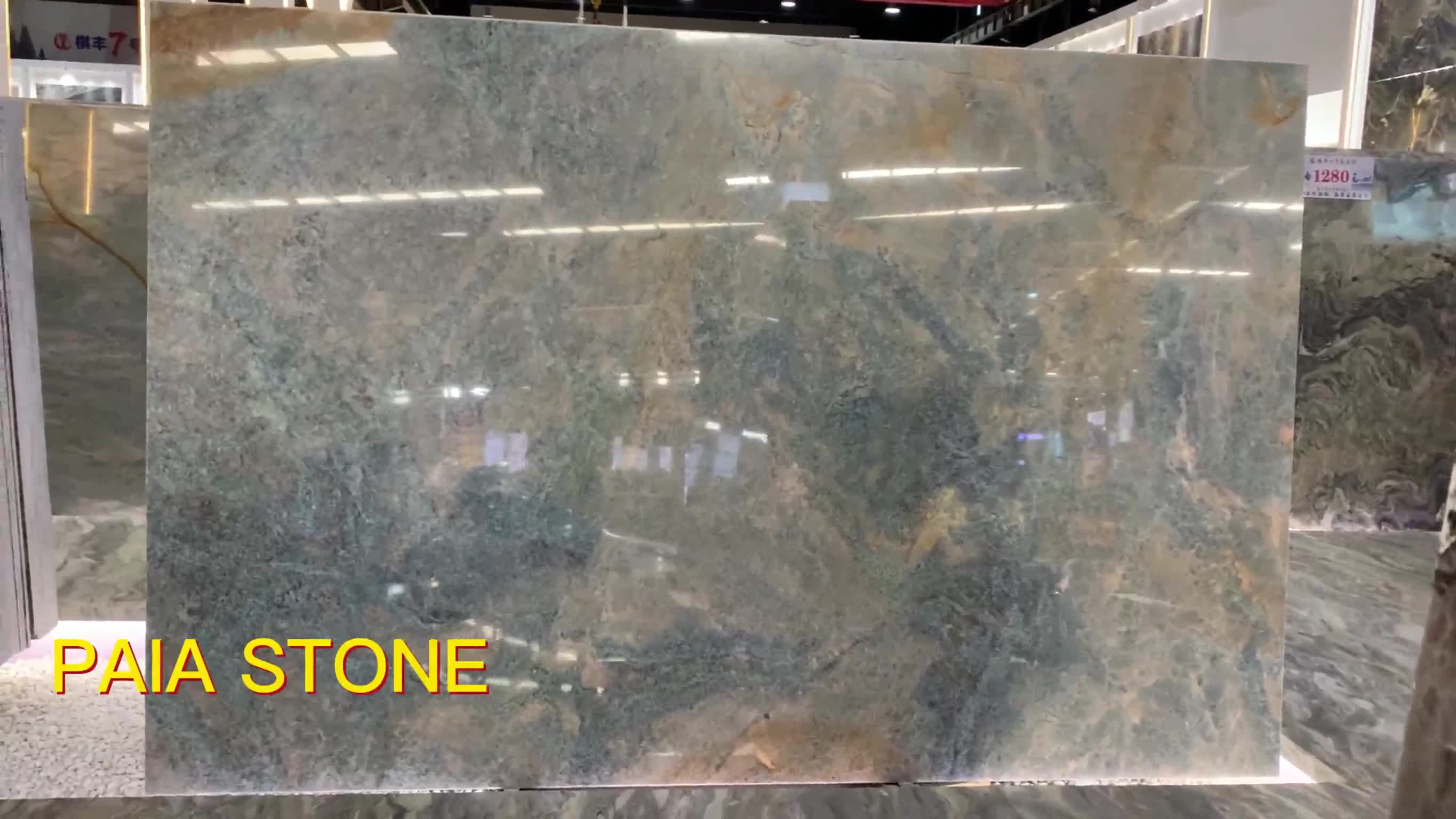 Brazil Amazon Blue Quartzite Slabs & Tiles For Villa Design