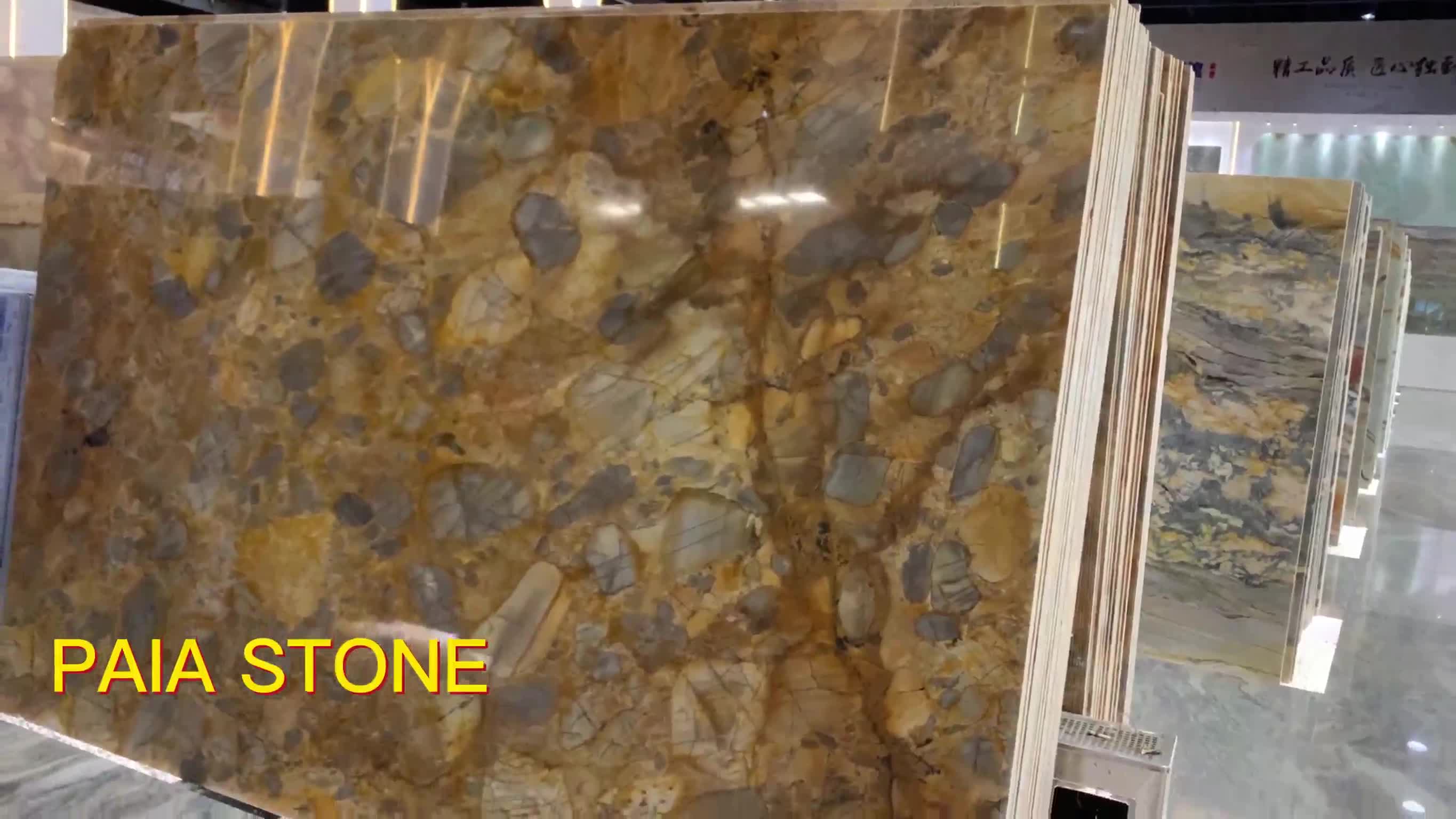 Brazil Golden Via Appia Quartzite Slabs & Wall Flooring Tile