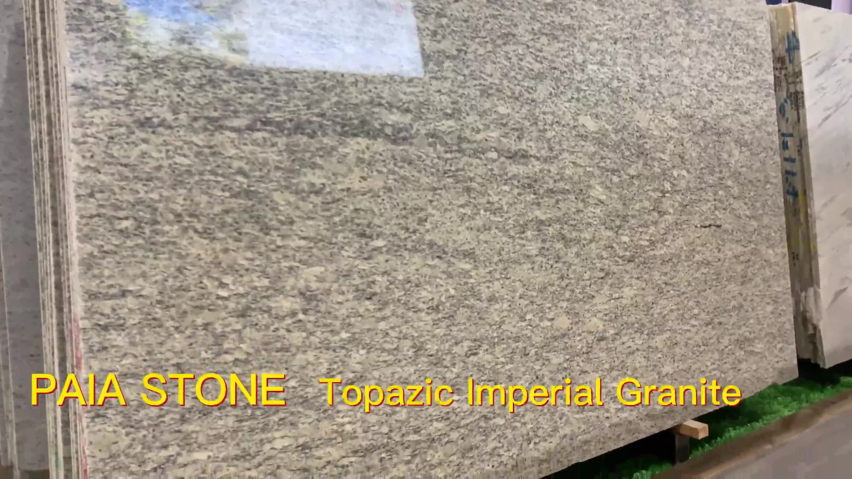 China Topazic Imperial Granite Slabs &Tiles For Garden Floor