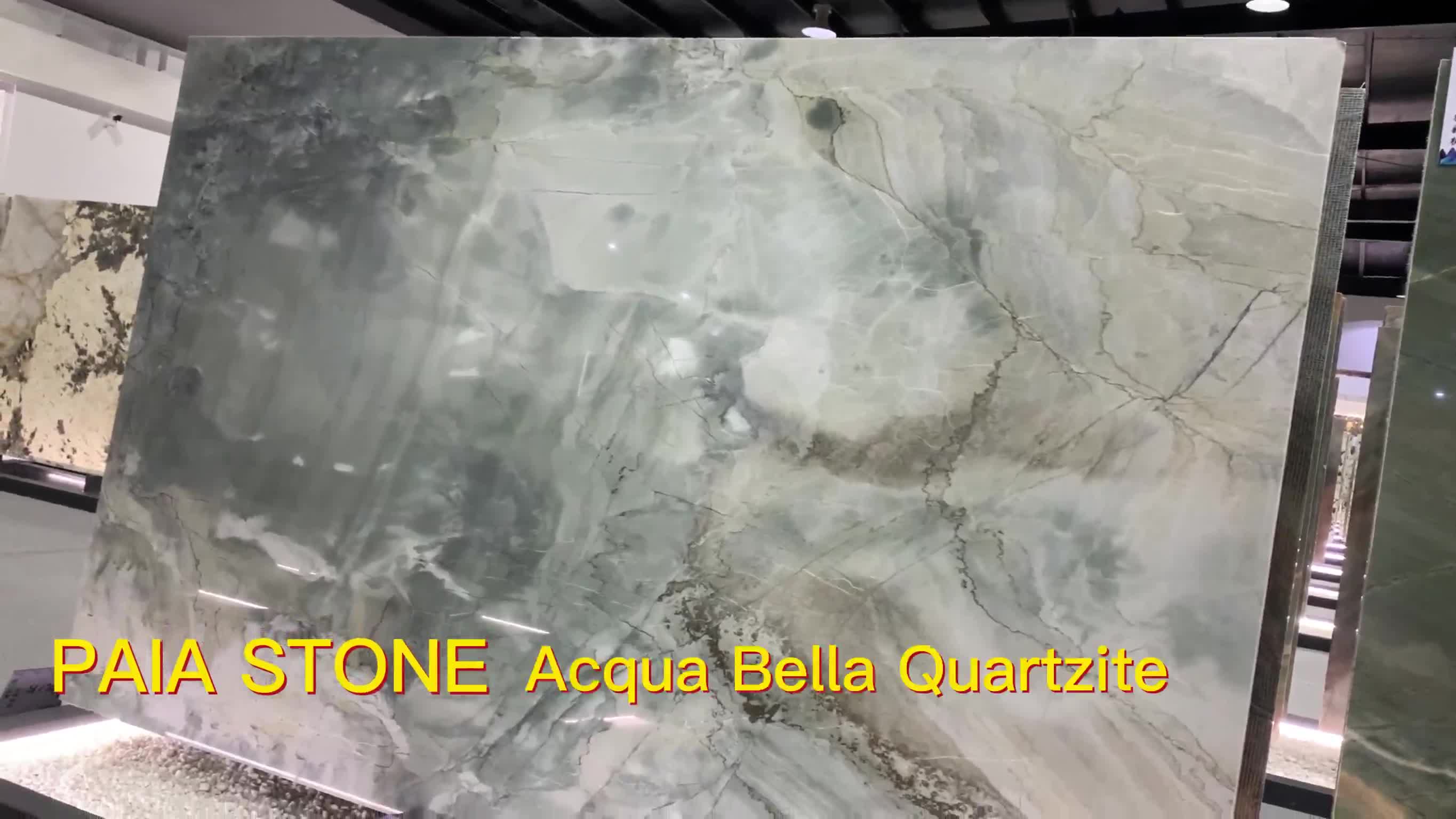 Natural Aquabella Quartzite Slab & Tile For Background Wall
