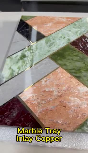 Natural Marble Flower Tray Multicolor Marble Tray