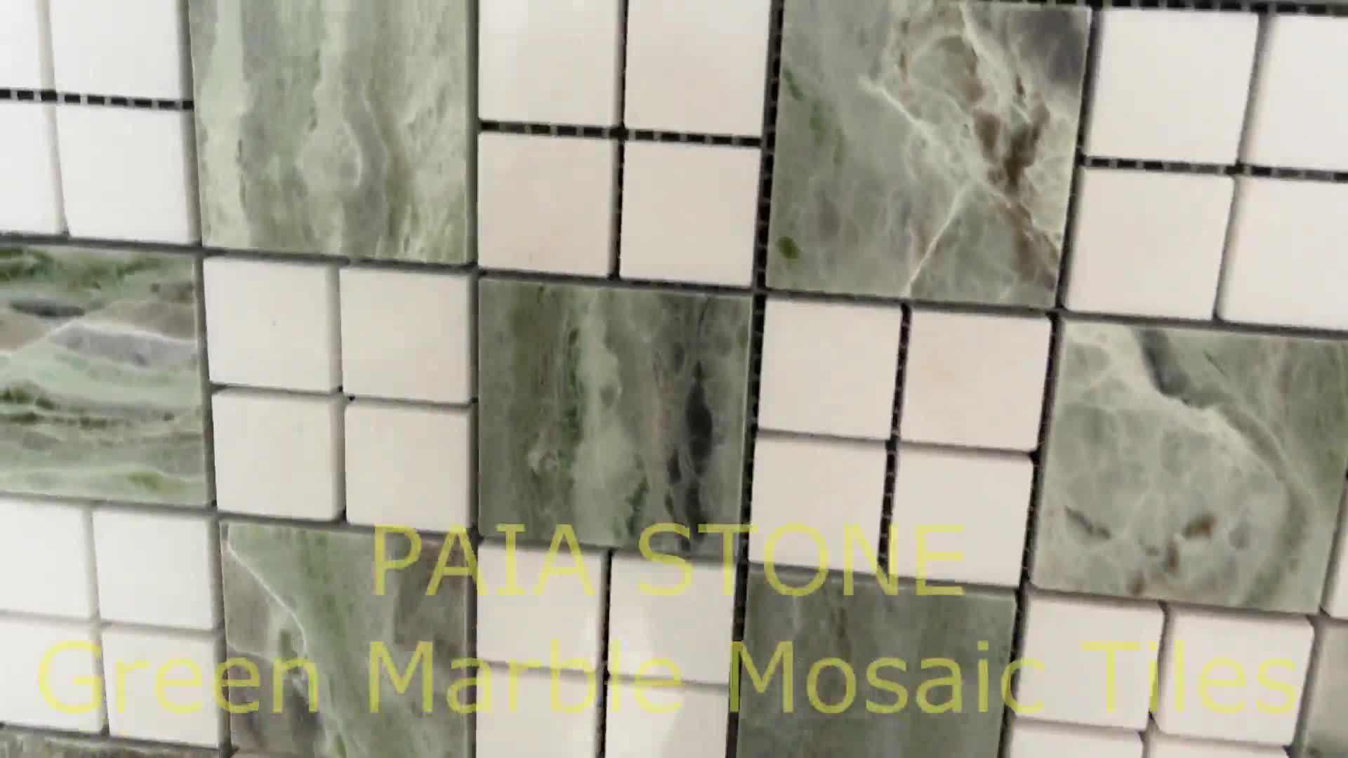 New Design Green Marble Mosaic Tiles For Backsplash Design