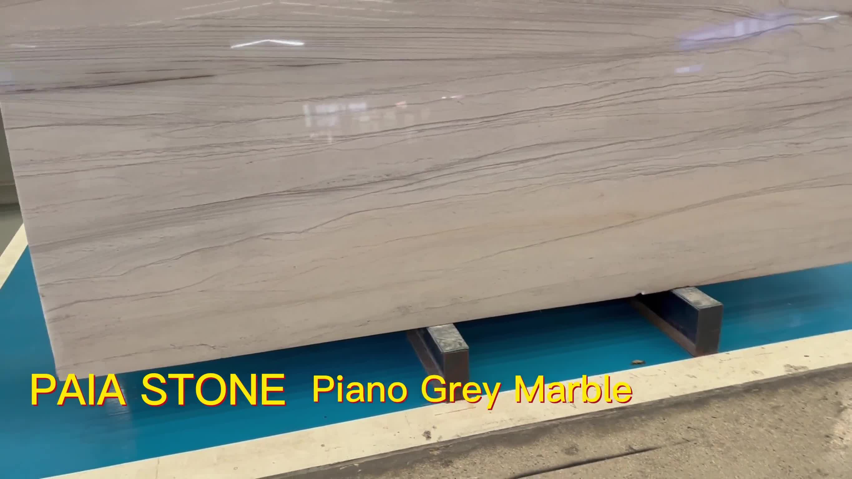 Piano Grey Smoke Grey Quartzite Tiles For Interior Floor
