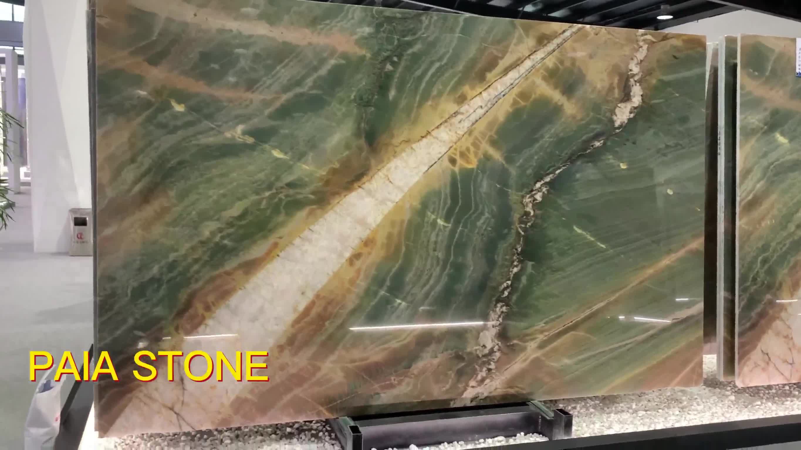 Polished Botanic Wave Quartzite Slabs For Home Decoration