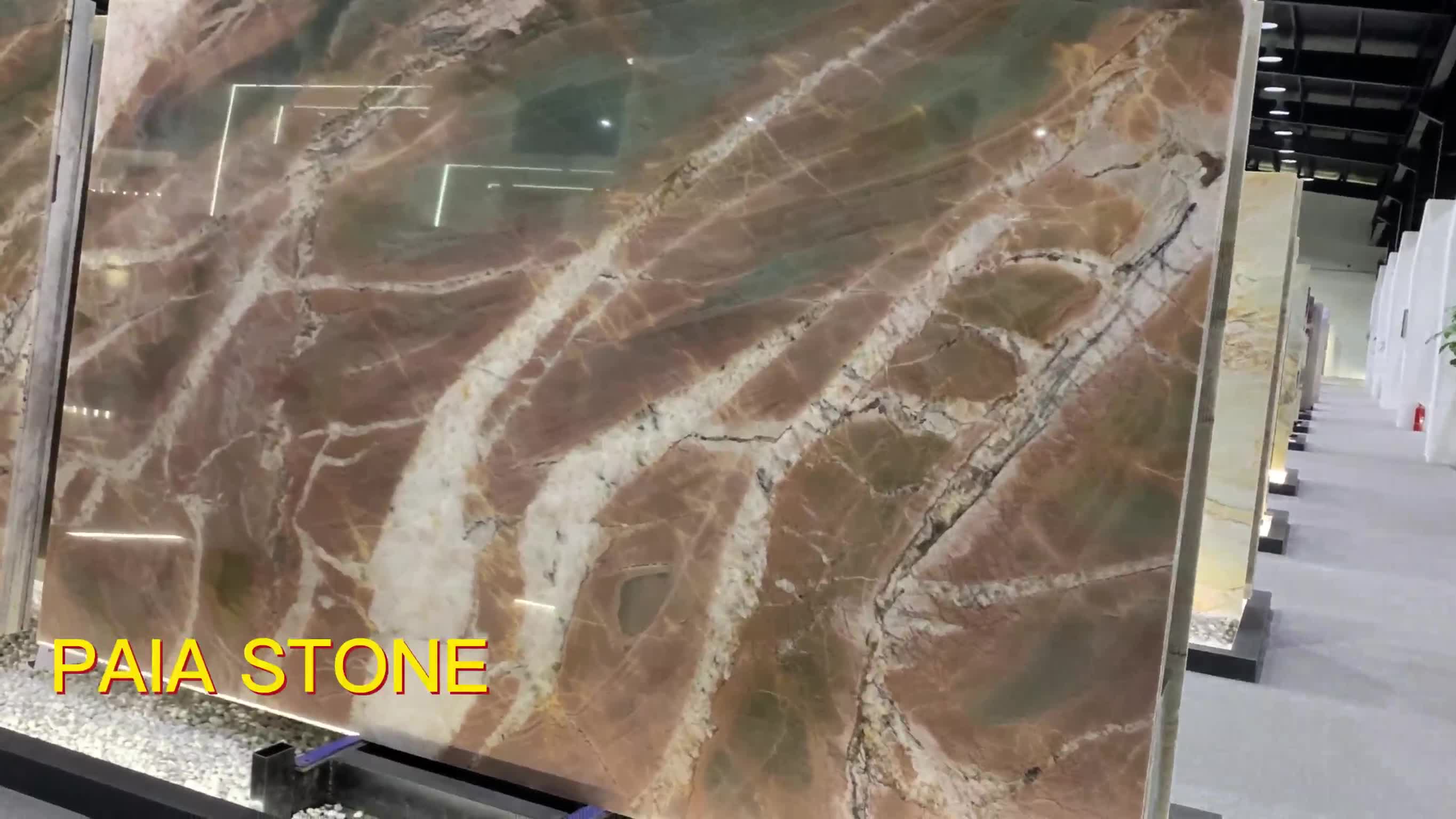 Polished Slabs Volupia Red Quartzite For Wall And Floor Tile