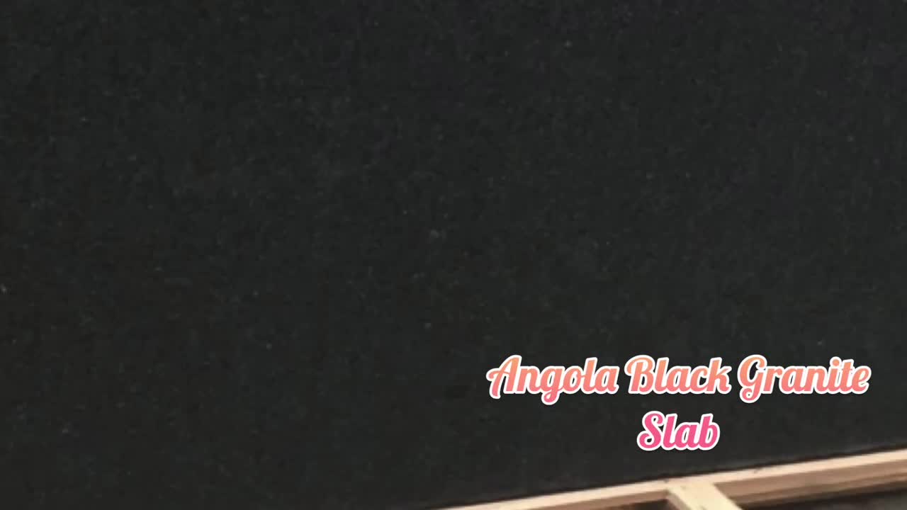 Angola Black Granite Residential Kitchen Countertop