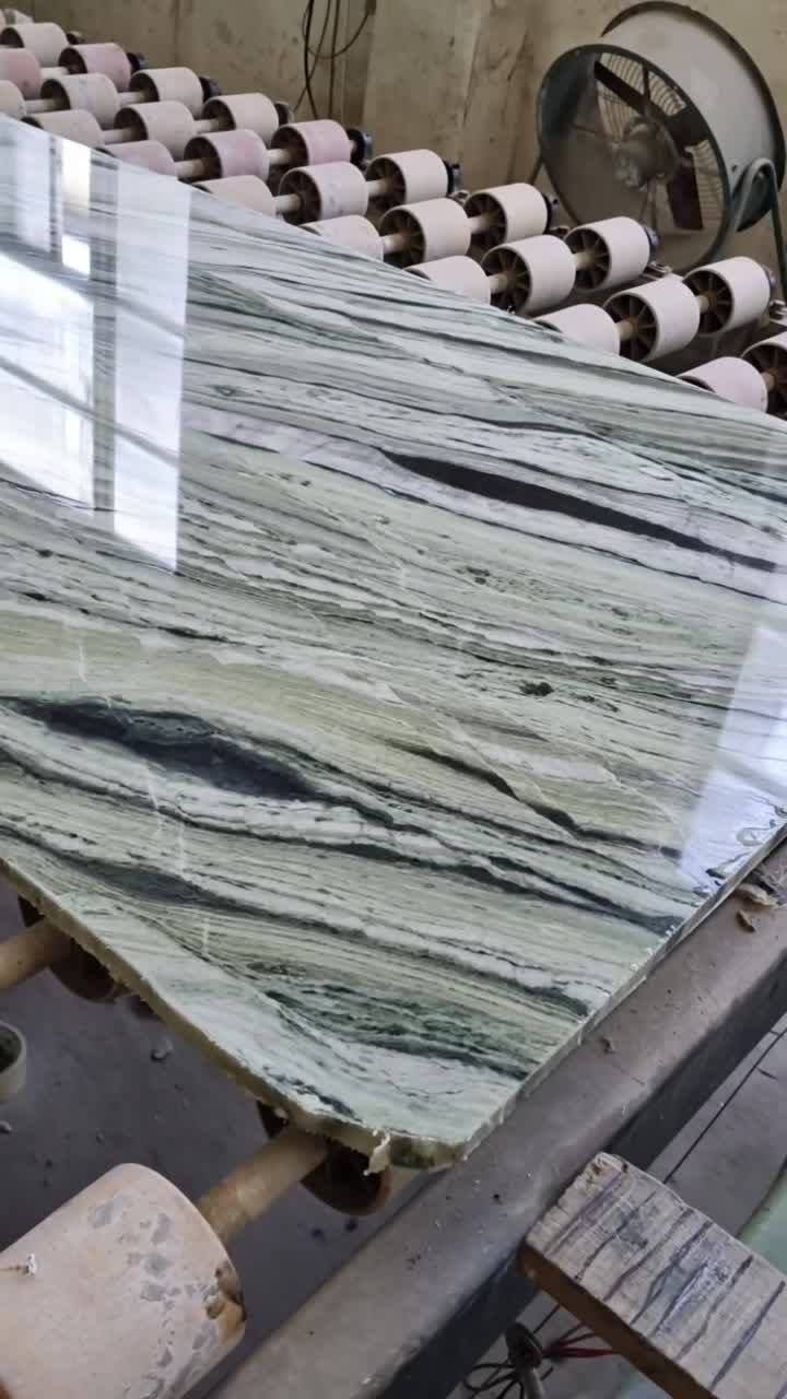 Shangri La Jade Green Marble Slabs & Wall Tiles