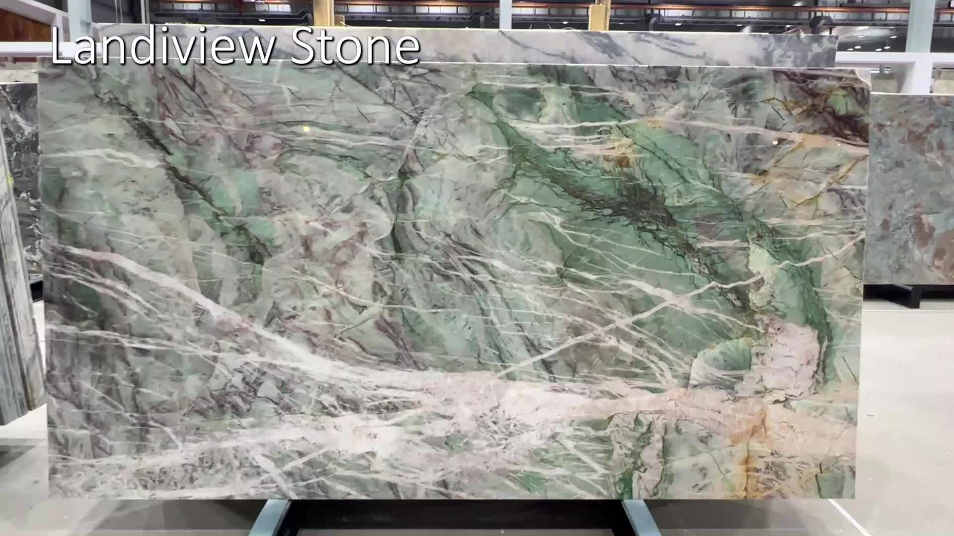 Moldavite Crystal Quartzite For Master Bathroom