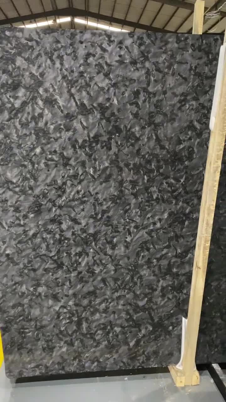 Matrix  Black Granite Polished Slab Tile