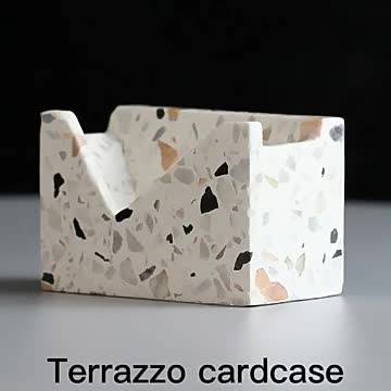 Custom Office Hotel Business Cardcase Terrazzo Card Holders