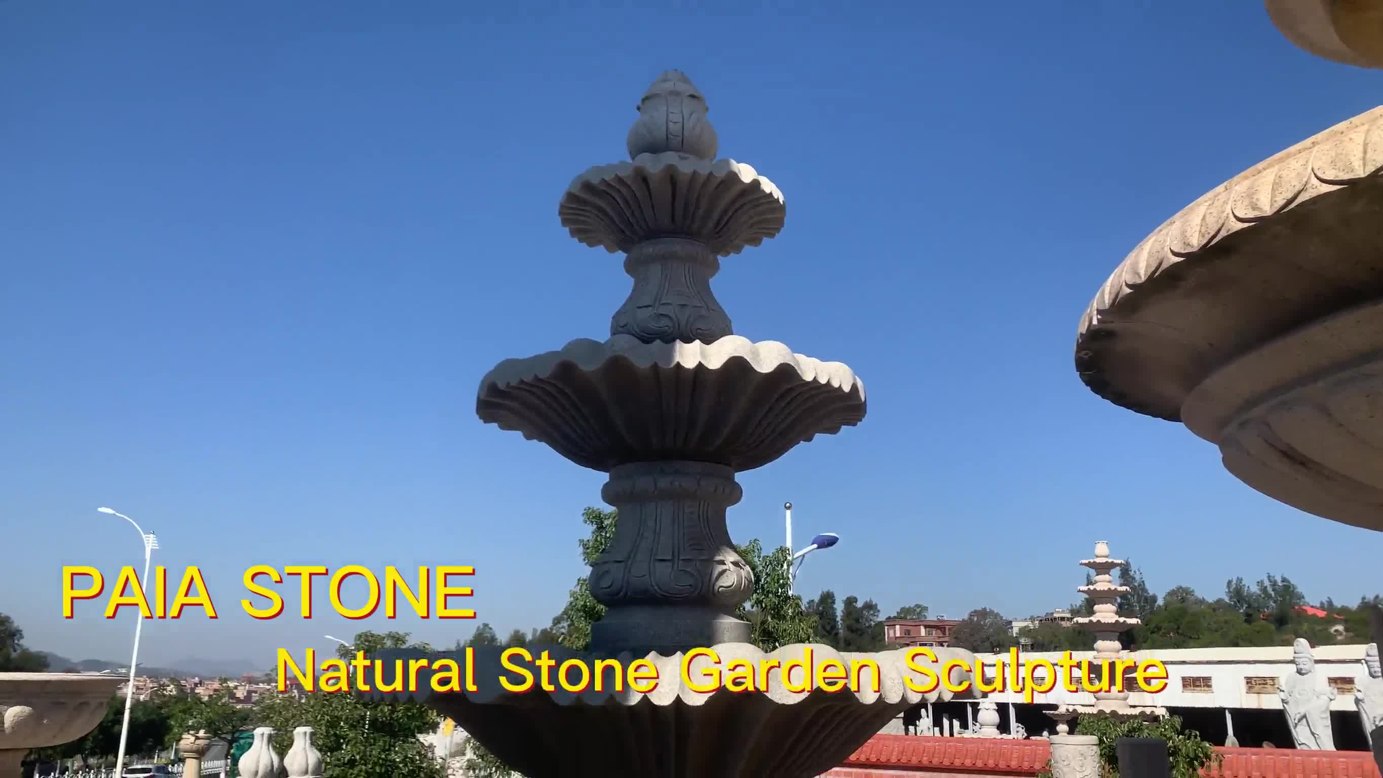 Customized Garden Handcarved Natural Stone Statue Fountain