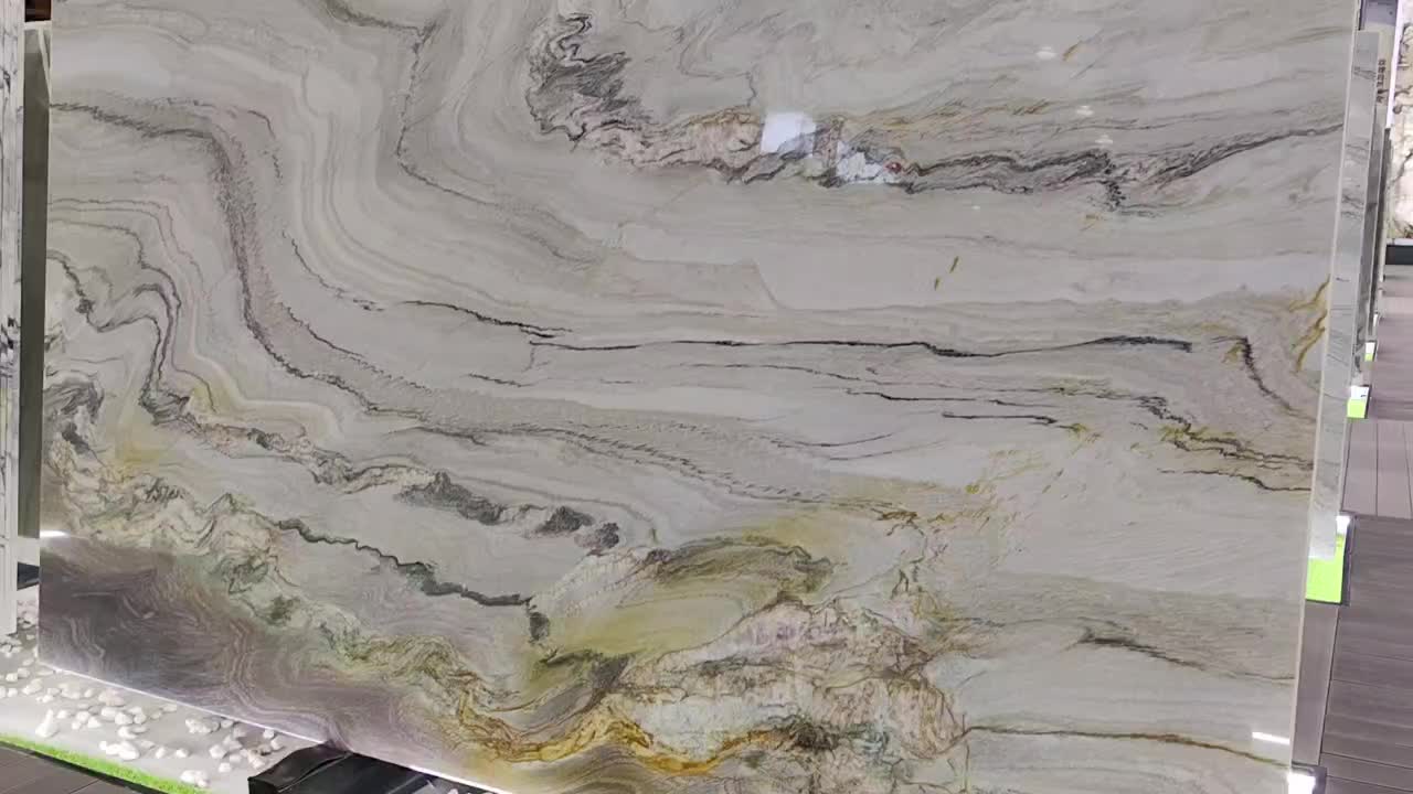 Ocean Wave Quartzite,Ocean Gold Silk Quartzite Background