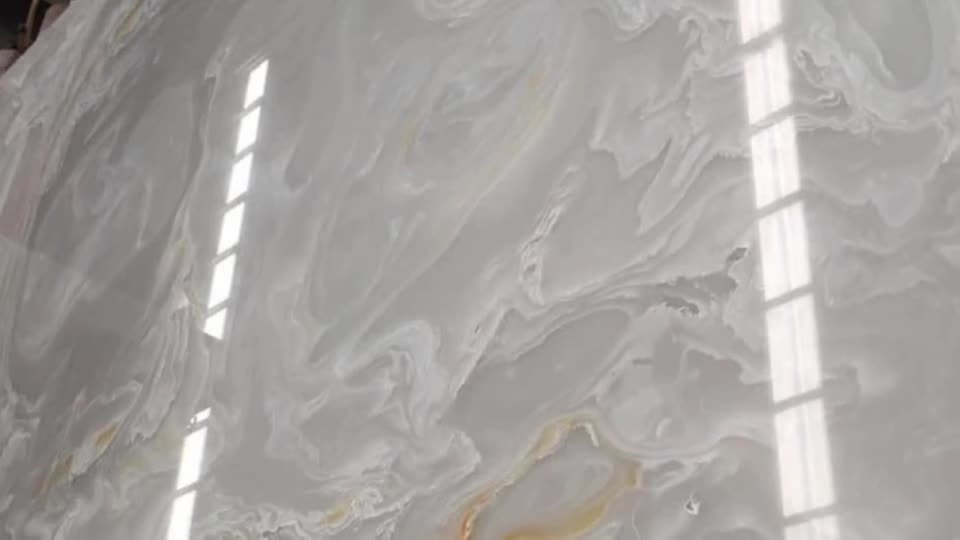 White Onyx Artificial Nano Stone Slabs & Tiles