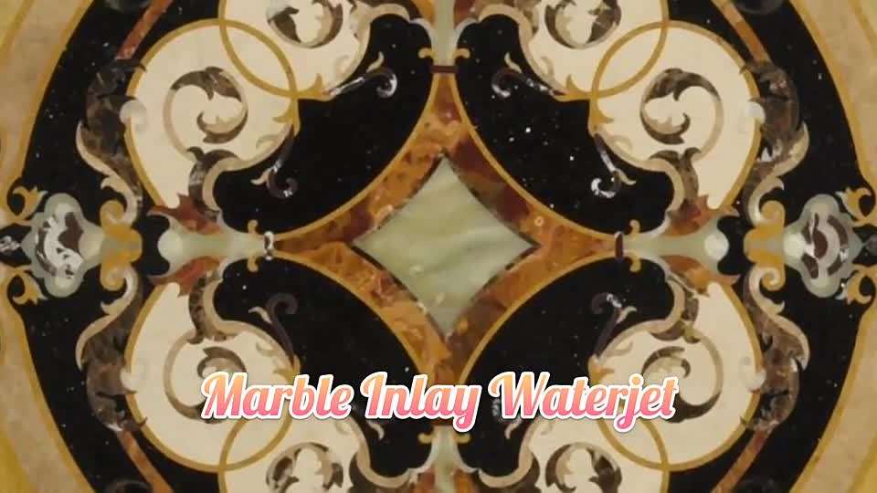 China Multicolor Marble Elegant Waterjet Medallions