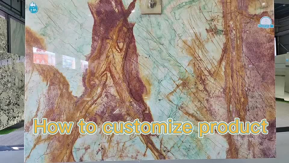 Rainforest Green Elegant Natural Marble Slabs