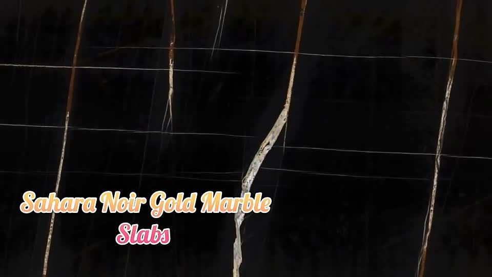 Sahara Noir Tunisia Black Natural Marble Slabs