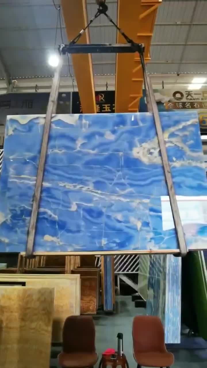 Antofagasta Azul Blue Onyx Salta Slabs Tiles For Wall Use