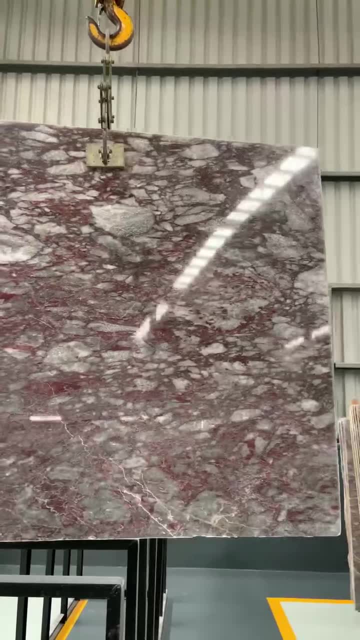 Suprem Salome Marble Aphrodite Pink Bordo Grizo Slab Tile
