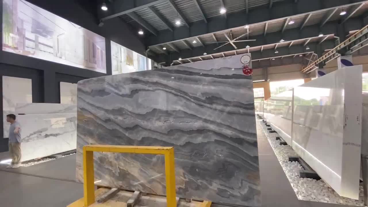 Yinxun Palissandro Bule Marble Myanmar Lafite Big Slab